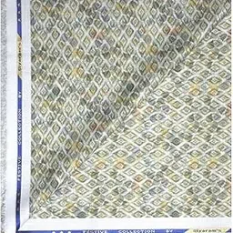 siyaram's festive collection printed pattern with hemp blended Green (Olive) color unstitched men's Kurta/sherwani/top fabric of 2 meters / VV2304-picture-43