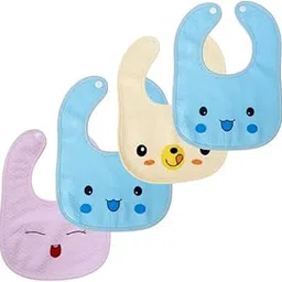 MOTHER'S HIVE Premium Soft Cotton Baby Feeding Bibs | Waterproof & Absorbent Burp Cloth Set | Unisex Bibs for Infants & Toddlers 0-3 Yrs | Ideal for Daily Use-picture-37