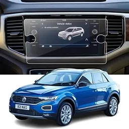 A.K.S.G. 9H Unbreakable Car Infotainment System Screen Protector Compatible With Volkswagen T-Roc 08 Inch [2018-2020] Not a Tempered Glass [Transparent]-picture-31