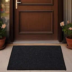 Coir Door Mat with Rubber Backing – [30 x 50 cm] | Waterproof, Low Profile, Non-Slip Entrance Rug for Indoor & Outdoor | Heavy Duty Coconut Fiber | Durable Dirt & Dust Collector (Black)-image-51