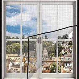 Woodluck Mosquito net for Window | Size 55 cm x 115 cm | Color Grey | DIY net for Windows | Pre Stitched Insect Screen for Doors | Hand Washable Durable Nets Mesh | Ready to Use Window Net for Home-image-60