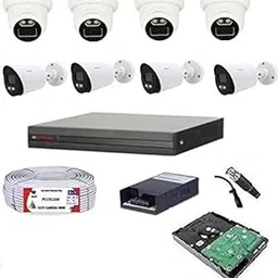 CP PLUS 16 CH HD DVR Colour Vision in Night Guard+ 2.4 MP Indoor Dome 4 Nos,Guard+ 2.4 MP Outdoor Bullete 4 Nos, 2 TB Hard Drive,Wired Cable Bundle 1 Nos,8 CH SMPS,BNC 16 Nos, DC 8 Nos-picture-19