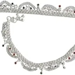 Heavy gota chanti payal |Silver Plated Designer Payal for Women & Girls | rajasthani design |-picture-50