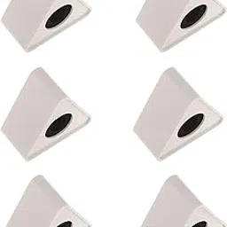 WON ABS Injection Molding Triangular Interview Mic Microphone Logo Flag Station Logo -White Pack of 6-picture-32