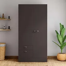 GODREJ INTERIO Almirah Auraline Women Premium 2-Door Steel Almirah, Cupboard for Clothes (Coffee Brown), 1-Year Warranty, 4 Shelves, 4 Drawers image 1