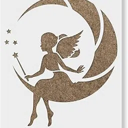 Fairy Moon Stencil Template for Walls and Crafts - Reusable Stencils for Painting in Small & Large Sizes-image-90