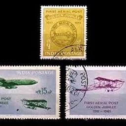 ISC~ India 1961 - First Official Airmail Flight, Allahabad Naini, Complete Set of 3, Fine Used Stamps, All Genuine Postage Stamps ~ STAMPEX-picture-14