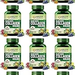 Vlado’s Himalayan Organics Plant Based Natural Collagen Builder With Biotin, Vitamin C & Zinc, Healthy Hair,Glowing Skin,Stronger Nails,Good For Stomach, Muscles & Joints,90 Vegetarian Capsules x Pack of 12-picture-16