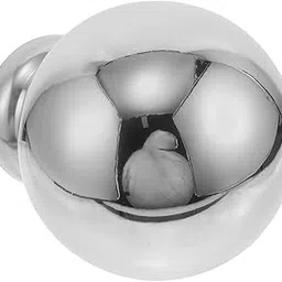 ibasenice Reflective Stainless Steel Gazing Globe with Stand Polished Garden Sphere for Outdoor Decoration Hollow Mirror for Gates Fences and Landscape image 1