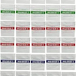 pH Meter Buffer Solution Powder for Precise and Easy for Precise pH Calibration Powder Solution，4.01pH,6.86pH and 9.18pH (Pack of 30)-picture-60