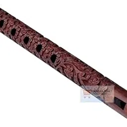 MANSHAMART® Wooden Flute Lord Krishna Bansuri Indian Musical new Instrument Home Decorative Woodwind Musical Mouth Flute/wooden Bansuri Instrument Player Bansuri-picture-21