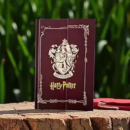 BOENJOY GIFTS- Harry Potter Hard Cover Journal Diary Notebook | Rustic Red Look | Wizard Kid Memorabilia | Potter Heads | Magnetic Cover| 115x168x20 mm, 192 Pages (Gryfindor)-picture-10