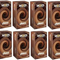 MOODS Chocolate 96pc (12X8) Condom (Set of 8, 96 Sheets)-picture-62