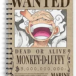 ComicSense.xyz One Piece Anime Sketchbook Gear 5th Bounty A5 Spiral Drawing Sketch book Unruled for Kids Students Gift-picture-11