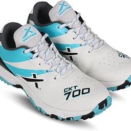 Vector X CKT-700 Cricket Shoes for Men (White-Black-Seagreen)-picture-20