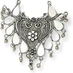 toom thekari Traditional Oxidised Adjustable Mirror Finger Ring for Women | Big Size Statement Ring | Ethnic Silver Look Jewelry for Parties, Weddings & Festivals-picture-26