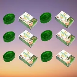 Haldi Chandan Neem Aloe Vera Soap for Glowing & Clear Skin | Herbal Bathing Bar with Natural Ingredients | Anti-Acne, Brightening & Moisturizing | Sulphate Free | 3DR Herbal 100 g (PAck of 6)-picture-10