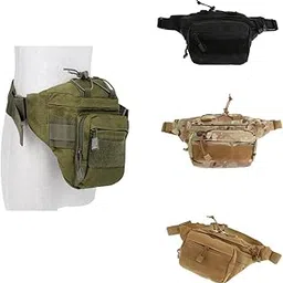 Bnf® Outdoor Tactical Sports Fanny Pack Belt Waist Bag Pouch Tan|Backpacks, Bags & Briefcases| Backpacks, Bags & Briefcases-image-0