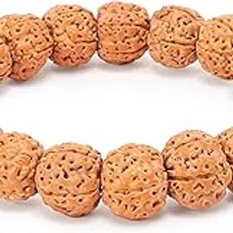 divine hindu 5 Mukhi Rudraksha Bracelet | Authentic Beads | Lab Certified | Pooja, Meditation, Gifting | For Men & Women-picture-40