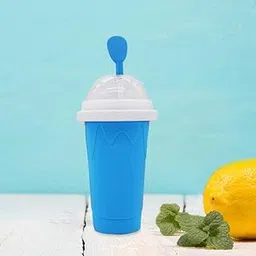 Fashion My Day Slushy Ice Cream Maker Squeeze Slush Cooling Party Milkshake Cup Blue-image-9