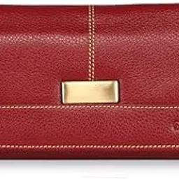 genwayne Bi-fold Leather Wallet for Women, Red, Lhp6_C-picture-36