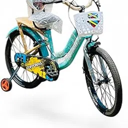 CLIFF CROXS Steel Frame 20T Road Cycle for Kids with Training Wheels & Comfortable Seat, Water Bottle (90% Assembled) for Boys & Girls Ideal for Age Group 7-10 Years (Blue)-picture-28