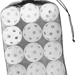 MERISHOPP 12x Pickleball Balls 90mm Training Pickleball for Games Outdoor Courts Party White-image-80