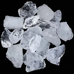 HindCraft Clear Quartz Rough Stone - Raw Stones and Crystals Bulk for Tumbling, Jewelry Making, Lapidary, Fountain Rocks, Decoration, Polishing, Wire Wrapping, Gem Mining, Reiki Crystal (500 Gram)-image-47