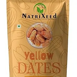 Peela Sukha Khajoor 1kg | NatriXeed Yellow Dry Dates 1000g | Kharek | Pila Chuara | Natural & Healthy Superfood Chhuara | Rich in Nutrients & Fiber 1000gm-picture-45