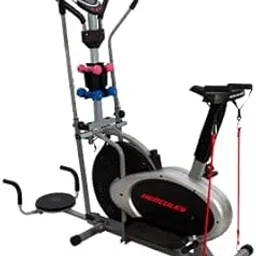 Hercules Fitness Elliptical Cross trainer Air bike for home Use Cardio with installation support 4 in one machine-image-40