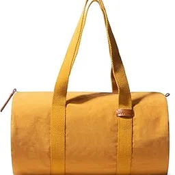 dailyobjects Mustard Swing Duffle Bag for Men and Women | Premium 100% Cotton Canvas | Handcrafted-picture-10