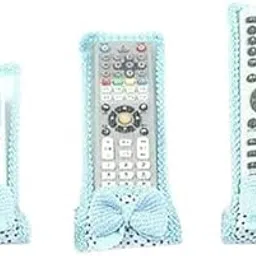 IvBuyNest Remote Cover Set of 3 – Cute Dustproof Cases for TV & AC Remotes, Protective Silicone Covers (Blue)-image-30
