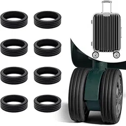 windsell Luggage Wheels Cover Silicone Wheels Cover Luggage Suitcase Wheels Protector Luggage Caster Protective Covers for Most Luggage Wheel and Chair No Noise Luggage Wheel Protection Cover (8 PCS)-picture-28
