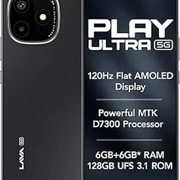 Lava Play Ultra 5G (Arctic Slate, 6+6*GB RAM, 128GB Storage)|MTK D7300 Processor-700K+ Antutu| 6.67" FHD+AMOLED Display | 64MP Camera | UFS 3.1 Storage | 5000mAh Battery-33W fast charging | IP64 Rated-picture-46