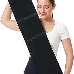 SELVA Abdominal Binder/Waist Trimmer - Supports Back Brace for Men & Women Pack of 1 (Black,Universal)-picture-38
