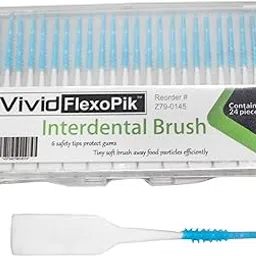 Interdental Brush Tiny Soft Brush with Safety Rubberized Tip - FlexoPik (Pack of 72)-picture-29