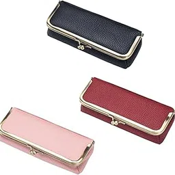 heavenglow Eyeglasses Bag Portable Spectacle Case for Small Items Outdoor Indoor Travel Black-picture-28