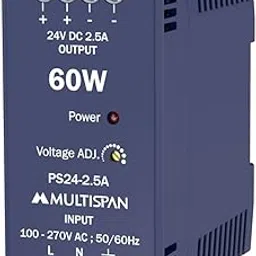 Multispan PS24 Switch Mode Power Supply - 24V DC SMPS 100-270V AC (Output: 24V DC, 2.5A, 60W)-picture-55