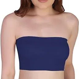 plumbury Women's Polyamide Strapless Padded Tube Bra,Free Size-picture-44