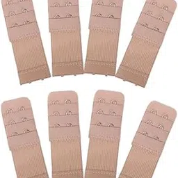 sevou 8 Pieces Bra Extender 2 Hook 3 Row Elastic Bra Strap Extender Bra Extension for Women Lady-picture-49