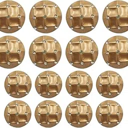 Ani accessories Diamond Look Design Metal Shank Button for Coat Blazer Suit, Sherwani and Indian Dresses Sports Coat and Bandhgala,Double Breast 8 Big and 8 Small (Satin Gold)-image-66