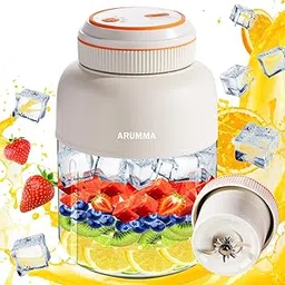 ARUMMA Portable Smoothie Blender for Smoothies & Shakes 46oz 1400ML USB Charging Cordless Powerful Blades Blending Portable Juice Cup Blender for Small Ice Fruit Vegetable Crush Kitchen Gym Outdoor-image-81