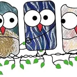 SECRET DESIRE™ Stained Catchers Acrylic Owl Window Home Hanging Decor Pendant C-picture-59