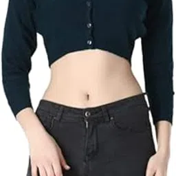 nice wonder Women's Wool Solid Full Sleeve Blouse.-picture-24