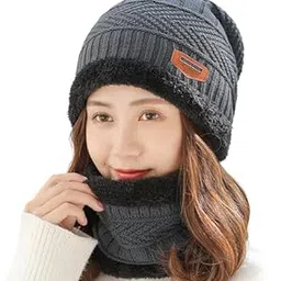 New Variety Store Women/Ladies/Girls Moving Ear Plush Fleece Cap for Winter Cap | Ear Trick | Rabbit Ears | Bunny Cap Grey Color-image-91