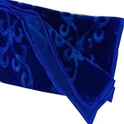 CHANGERS Embossed Blankets,Quilt,duvets,dohar Solid Colour Ultra Soft Floral Double Bed Heavy Mink Winter Blanket (Blue)-picture-20