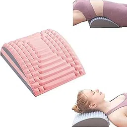 Vishal Back & Neck Stretcher for Pain Relief – Lumbar Support Pillow for Spinal Decompression, Sciatica & Posture Correction | Ergonomic Foam Spine Stretcher for Upper & Lower Back Support, Yoga-picture-25