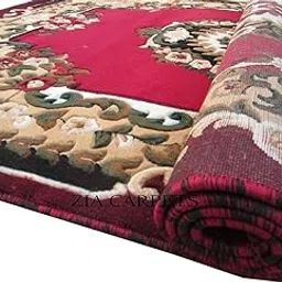 SUPPLE CARPETS Acrylic Carved Embossed Thick Rectangular Carpet for Living Room 5 X 7 Feet-picture-12