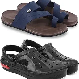 pampy angel Combo Pack of 2 Slipper/Flip Flops/Slides/Clogs/Sandals for Men, Comfortable & Light Weight| Stylish & Anti-Skid | Casual Waterproof & Everyday Flip Flops for Men & Boys-picture-21