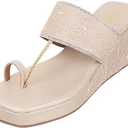 mochi Women Wedge Heel Fashion Sandal image 1